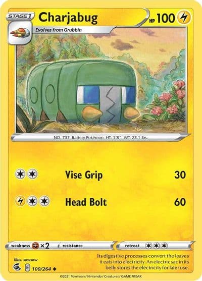Charjabug SWSH08: Fusion Strike Pokemon card