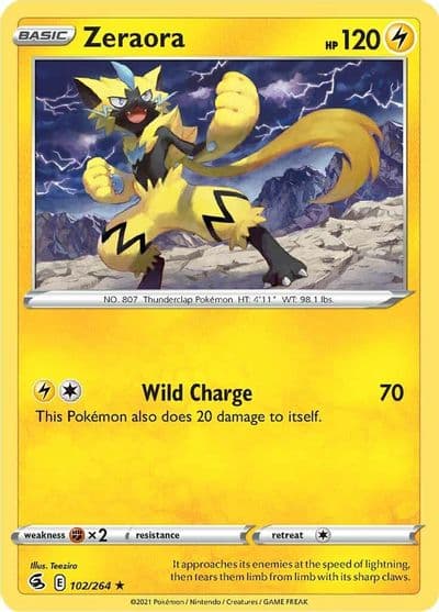 Zeraora SWSH08: Fusion Strike Pokemon card