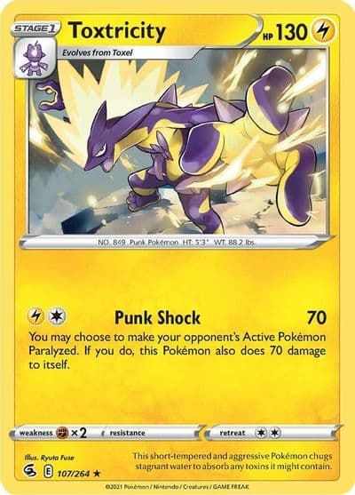 Toxtricity (107) SWSH08: Fusion Strike Pokemon card