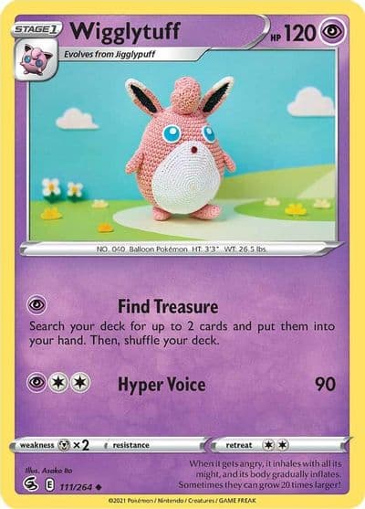 Wigglytuff SWSH08: Fusion Strike Pokemon card