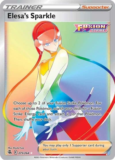 Elesa's Sparkle (Secret) SWSH08: Fusion Strike Pokemon card