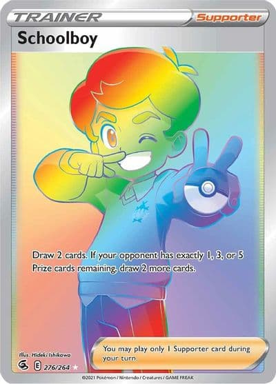 Schoolboy (Secret) SWSH08: Fusion Strike Pokemon card