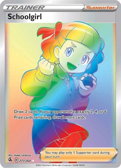 Schoolgirl (Secret) SWSH08: Fusion Strike Pokemon card