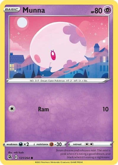 Munna SWSH08: Fusion Strike Pokemon card