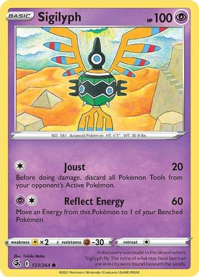Sigilyph SWSH08: Fusion Strike Pokemon card