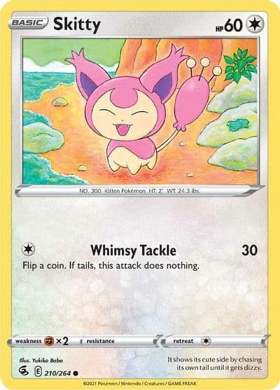 Skitty SWSH08: Fusion Strike Pokemon card