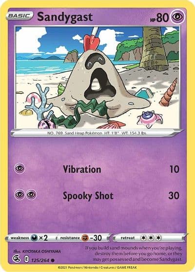 Sandygast SWSH08: Fusion Strike Pokemon card
