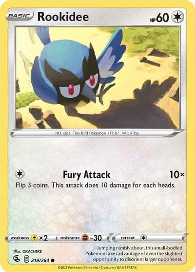 Rookidee SWSH08: Fusion Strike Pokemon card
