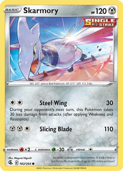 Skarmory SWSH08: Fusion Strike Pokemon card