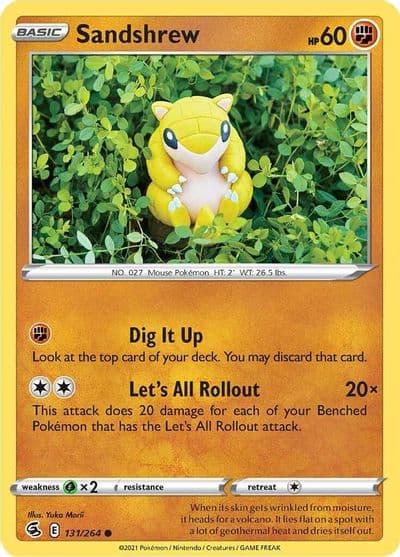 Sandshrew SWSH08: Fusion Strike Pokemon card