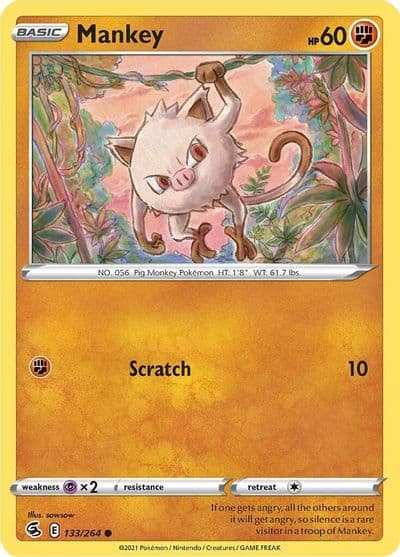 Mankey SWSH08: Fusion Strike Pokemon card
