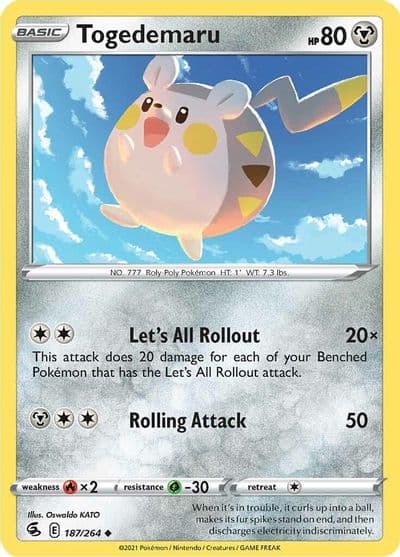 Togedemaru SWSH08: Fusion Strike Pokemon card
