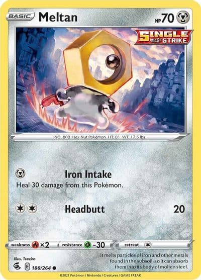 Meltan SWSH08: Fusion Strike Pokemon card