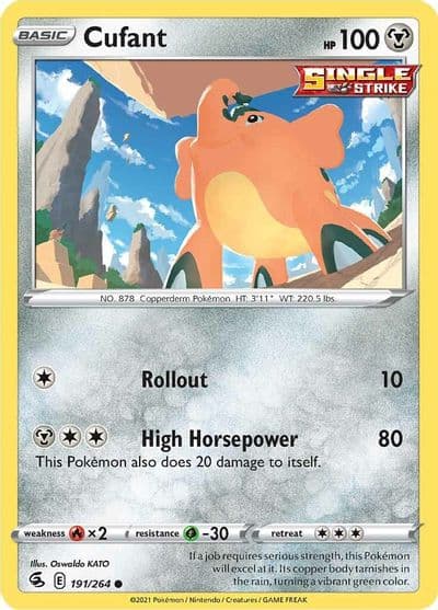 Cufant SWSH08: Fusion Strike Pokemon card