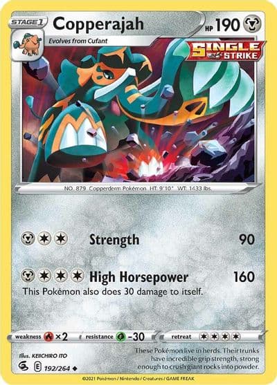 Copperajah SWSH08: Fusion Strike Pokemon card