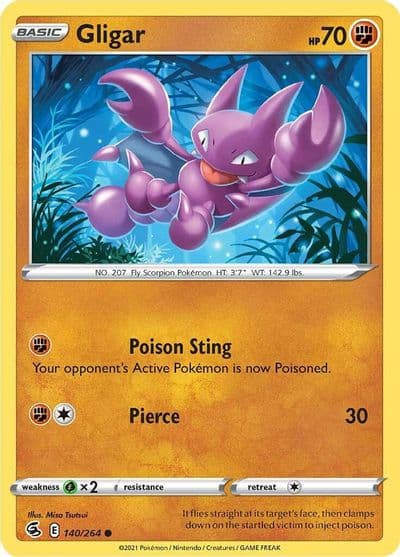 Gligar SWSH08: Fusion Strike Pokemon card