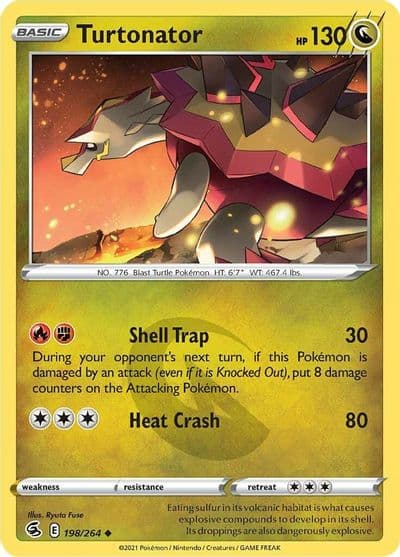 Turtonator SWSH08: Fusion Strike Pokemon card
