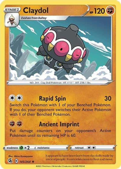 Claydol SWSH08: Fusion Strike Pokemon card