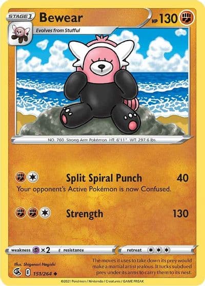 Bewear SWSH08: Fusion Strike Pokemon card