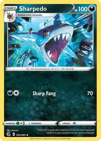 Sharpedo SWSH08: Fusion Strike Pokemon card