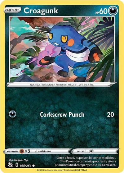 Croagunk SWSH08: Fusion Strike Pokemon card