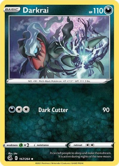 Darkrai SWSH08: Fusion Strike Pokemon card