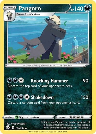 Pangoro SWSH08: Fusion Strike Pokemon card