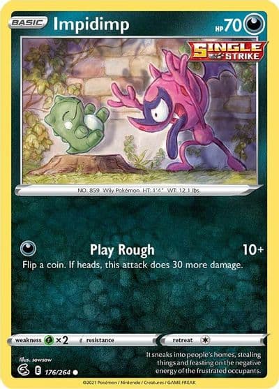 Impidimp SWSH08: Fusion Strike Pokemon card