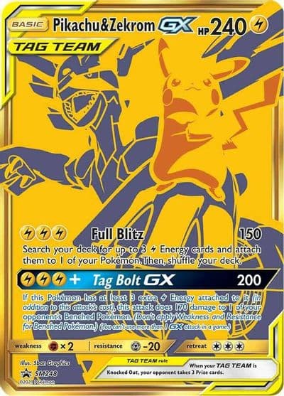 Pikachu & Zekrom GX - SM248 SM Promos Pokemon card