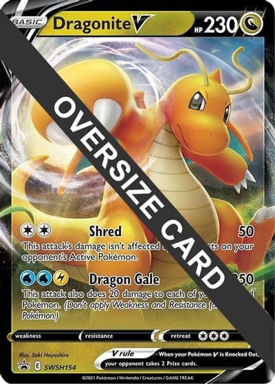 Dragonite V - SWSH154 Jumbo Cards Pokemon card