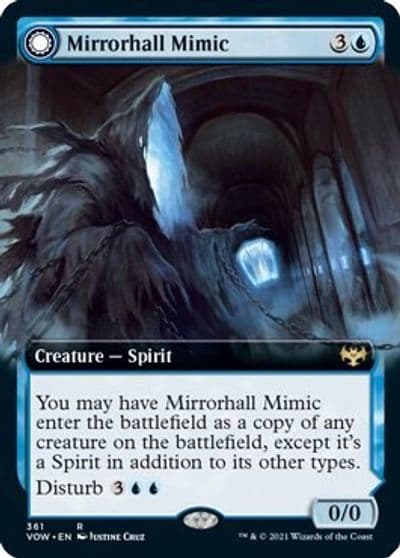 Mirrorhall Mimic Extended Art Innistrad: Crimson Vow Magic card
