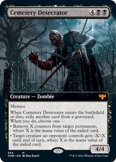 Cemetery Desecrator Extended Art Innistrad: Crimson Vow Magic card