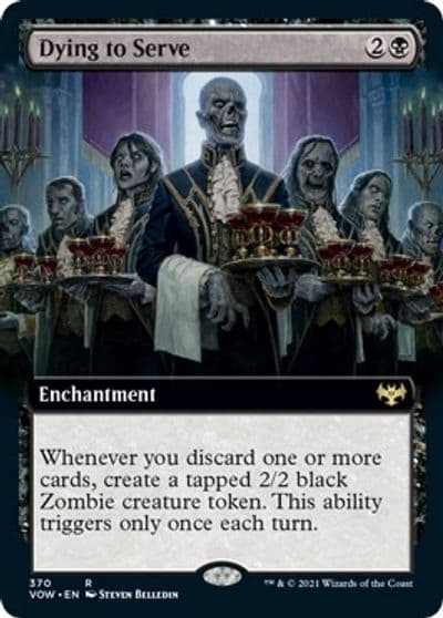Dying to Serve Extended Art Innistrad: Crimson Vow Magic card