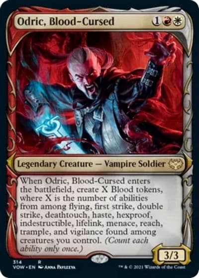 Odric Blood Cursed Showcase Innistrad: Crimson Vow Magic card