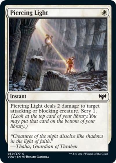 Piercing Light Innistrad: Crimson Vow Magic card