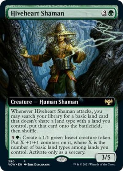 Hiveheart Shaman Extended Art Innistrad: Crimson Vow Magic card