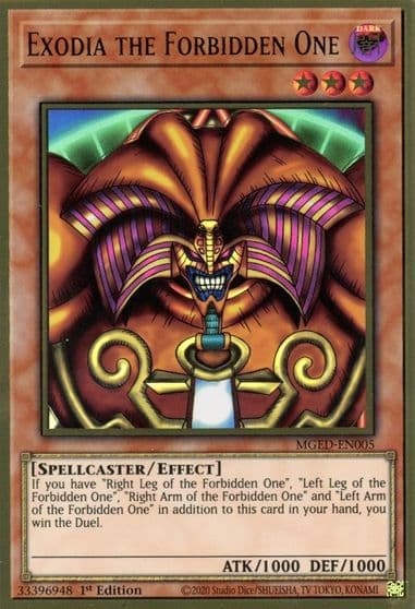 Exodia the Forbidden One Maximum Gold: El Dorado Yu-Gi-Oh! card
