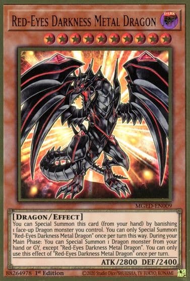 Red Eyes Darkness Metal Dragon Maximum Gold: El Dorado Yu-Gi-Oh! card
