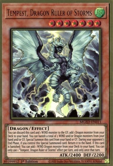 Tempest Dragon Ruler of Storms Maximum Gold: El Dorado Yu-Gi-Oh! card