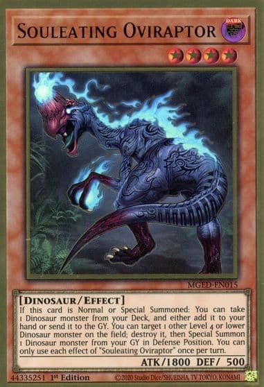 Souleating Oviraptor Maximum Gold: El Dorado Yu-Gi-Oh! card