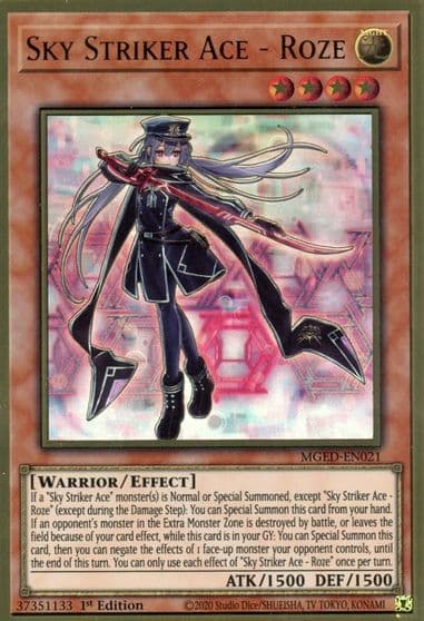 Sky Striker Ace Roze Maximum Gold: El Dorado Yu-Gi-Oh! card