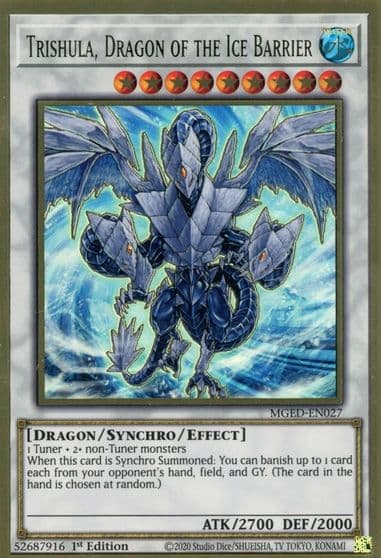 Trishula Dragon of the Ice Barrier Maximum Gold: El Dorado Yu-Gi-Oh! card
