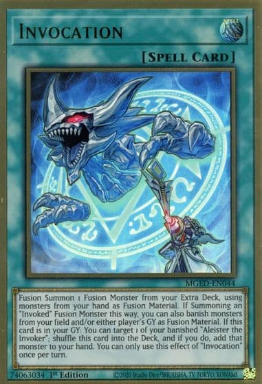 Invocation Maximum Gold: El Dorado Yu-Gi-Oh! card