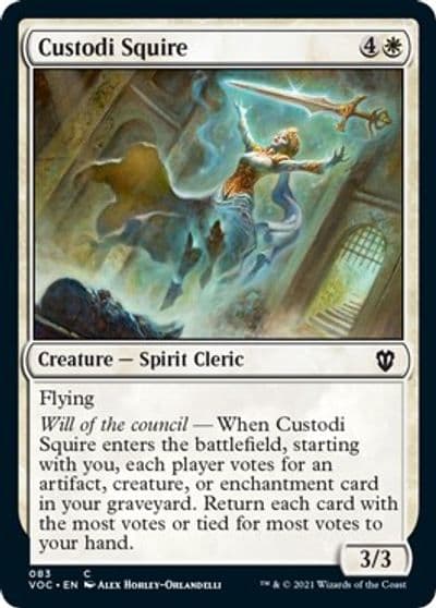 Custodi Squire Commander: Innistrad: Crimson Vow Magic card