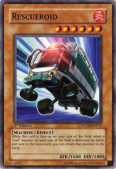 Rescueroid Power of the Duelist Yu-Gi-Oh! card