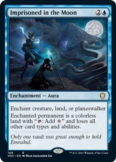 Imprisoned in the Moon Commander: Innistrad: Crimson Vow Magic card