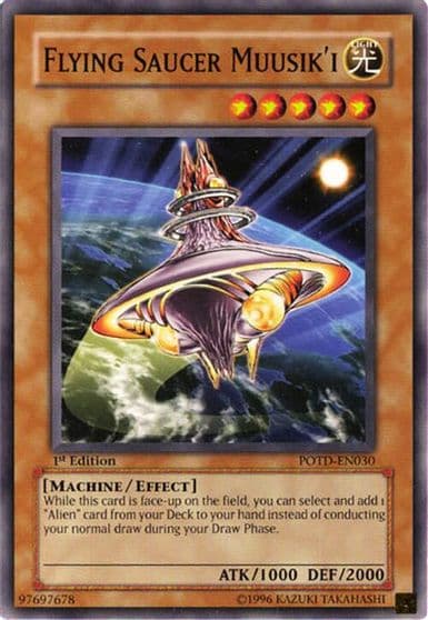 Flying Saucer Muusiki Power of the Duelist Yu-Gi-Oh! card