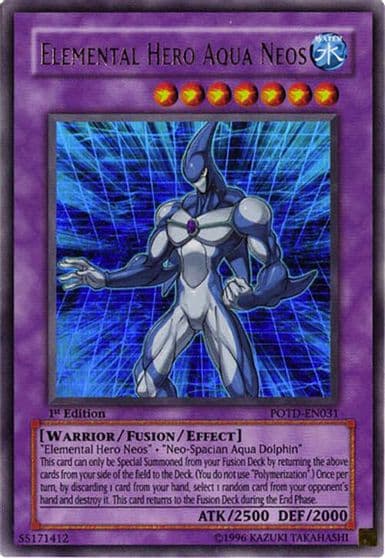 Elemental Hero Aqua Neos Power of the Duelist Yu-Gi-Oh! card