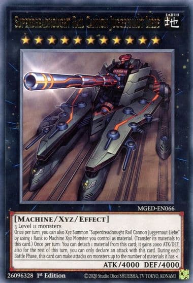 Superdreadnought Rail Cannon Juggernaut Liebe Maximum Gold: El Dorado Yu-Gi-Oh! card