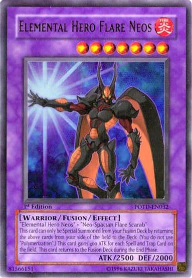 Elemental Hero Flare Neos Power of the Duelist Yu-Gi-Oh! card